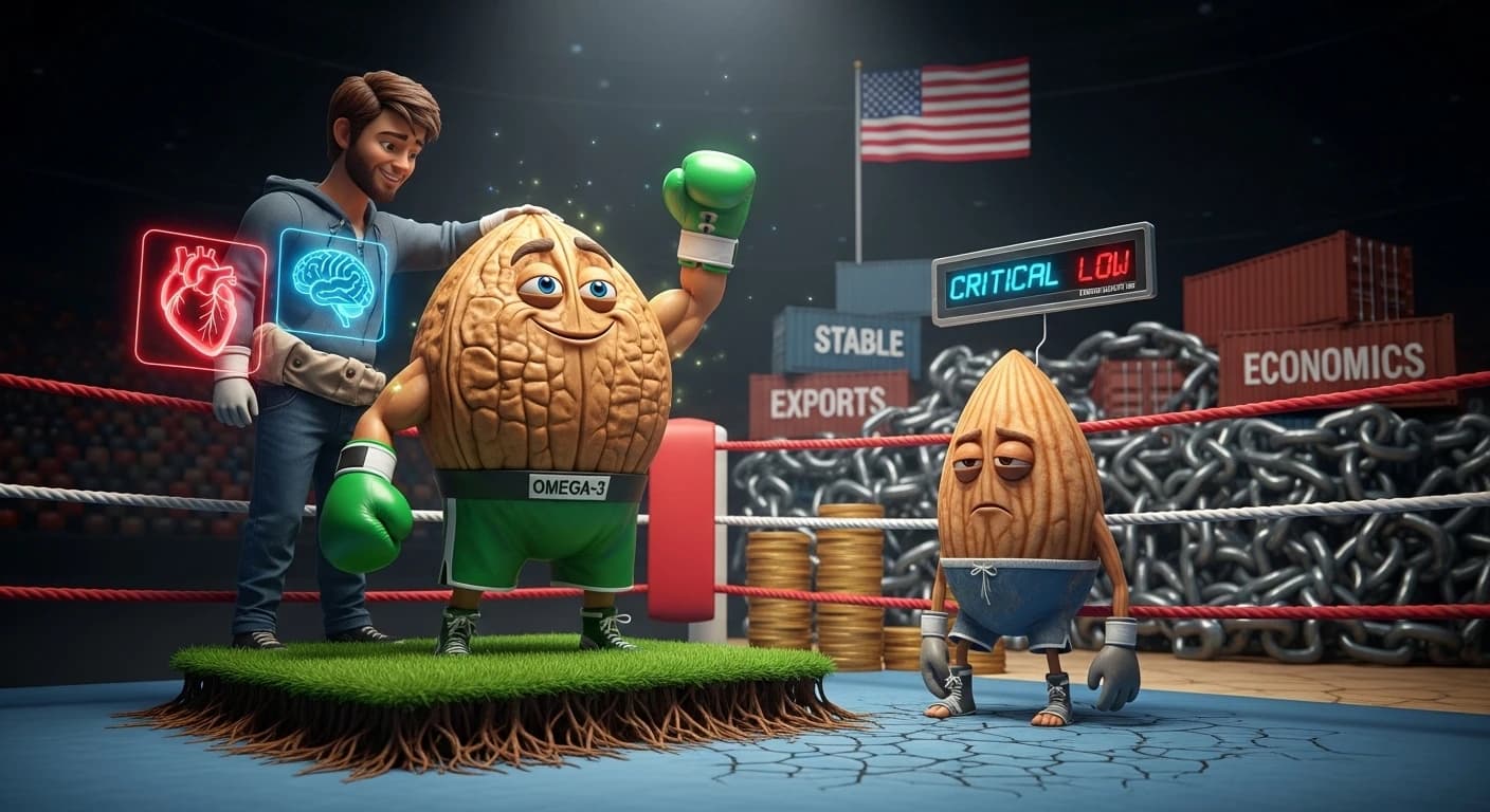 The Strategic Imperative for a Domestic Shift to Walnuts: A Comprehensive Analysis of Nutritional, Economic, and Environmental Advantages over Almonds